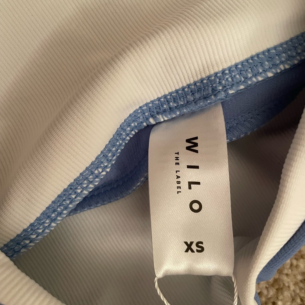 wilo rib 2pk piper bra & shorts blue size XS - Picture 6 of 6